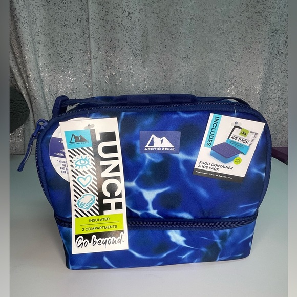 Arctic Zone Blue Insulated Lunch Bag - Picture 1 of 2